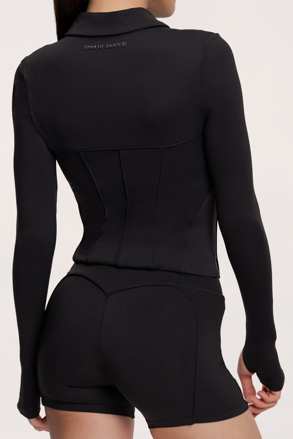Mikina na zips pilates era black