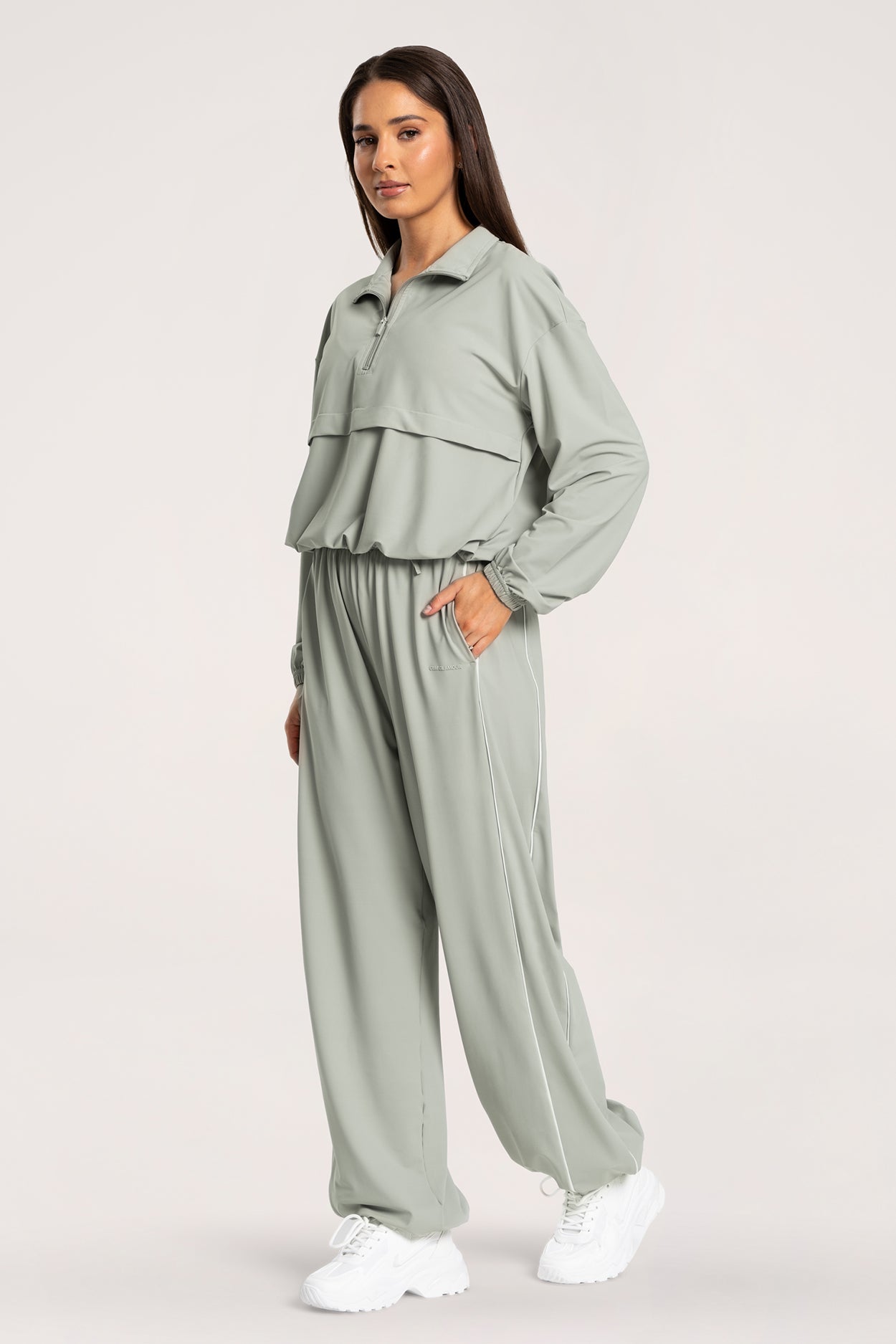 Blúza Slick UN1FORM olive grey