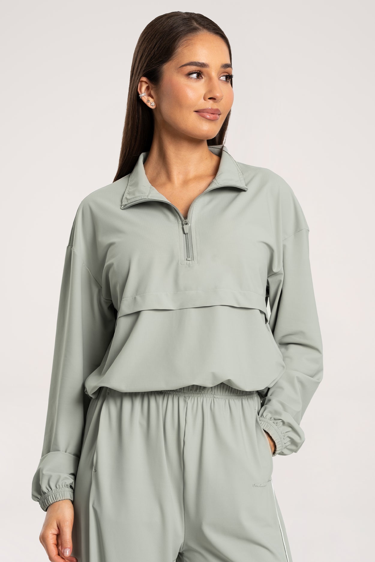 Blúza Slick UN1FORM olive grey