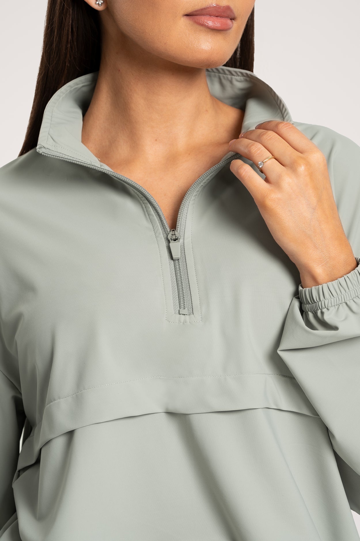 Blúza Slick UN1FORM olive grey