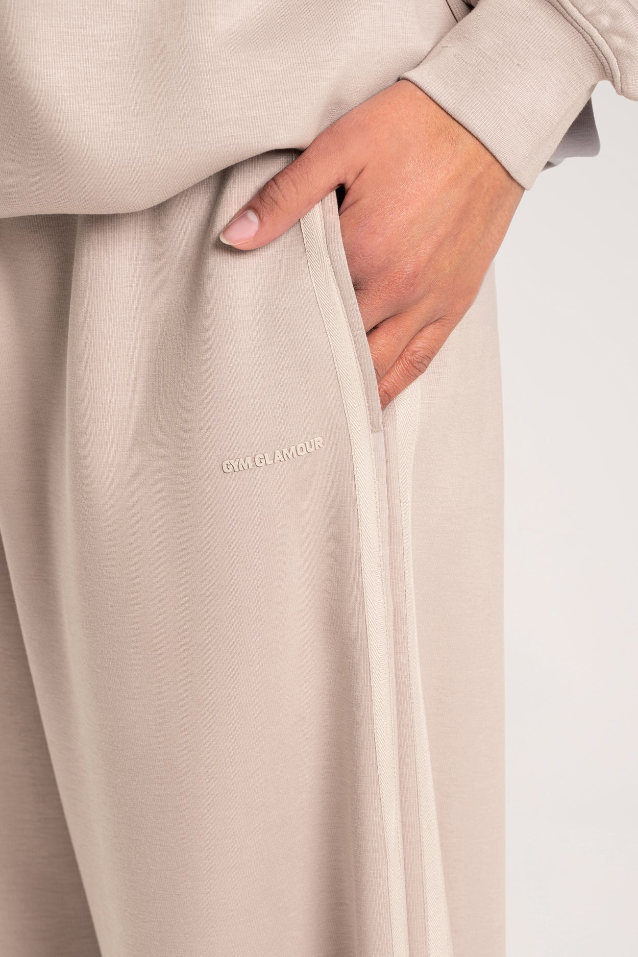 Tepláky Oversize UN1FORM beige