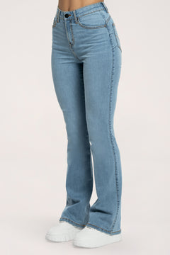 Džínsy zvony  long perfect slim light blue