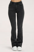 Džínsy zvony  long perfect slim black