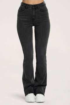 Džínsy zvony  long perfect slim black
