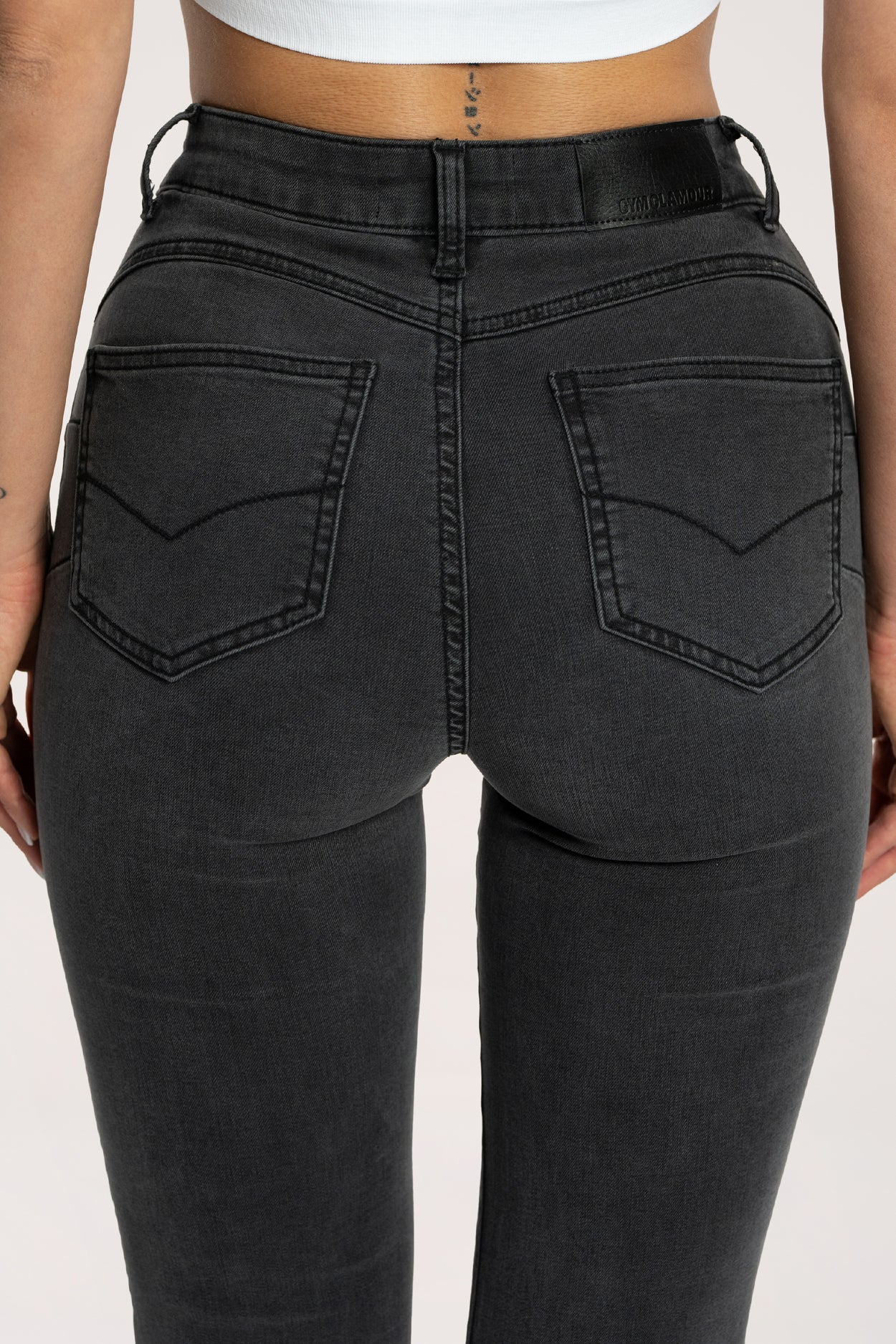 Džínsy zvony  long perfect slim black