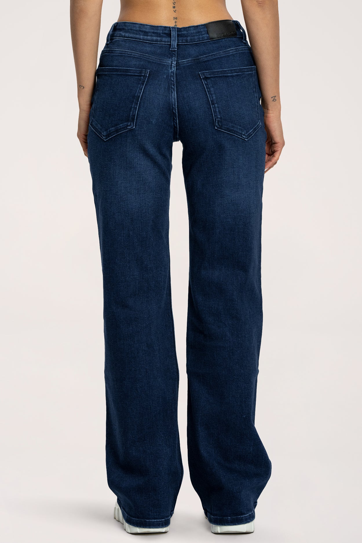 Džínsy long s nízkym pásom navy blue