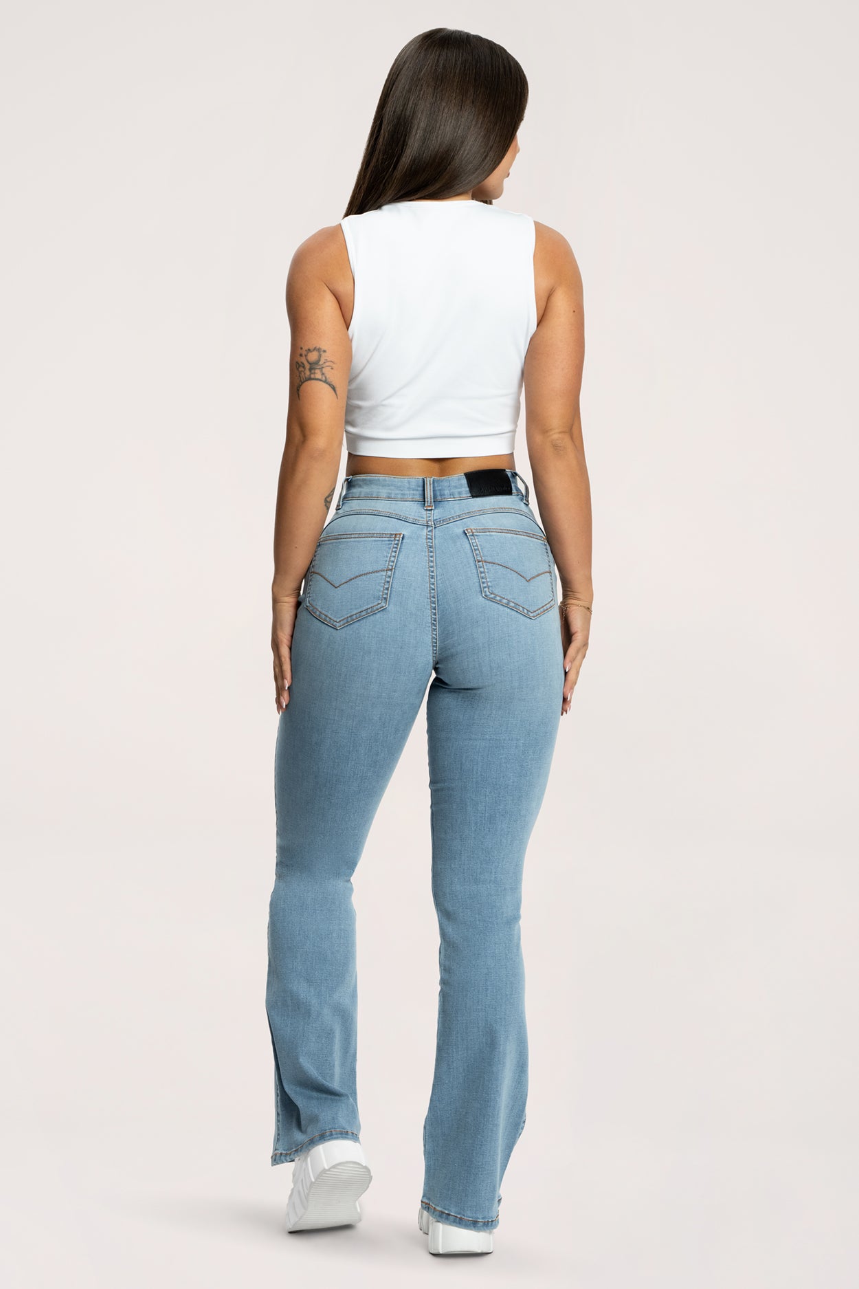 Džínsy zvony perfect slim light blue