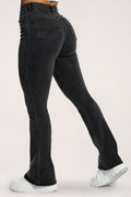 Džínsy zvony perfect slim black