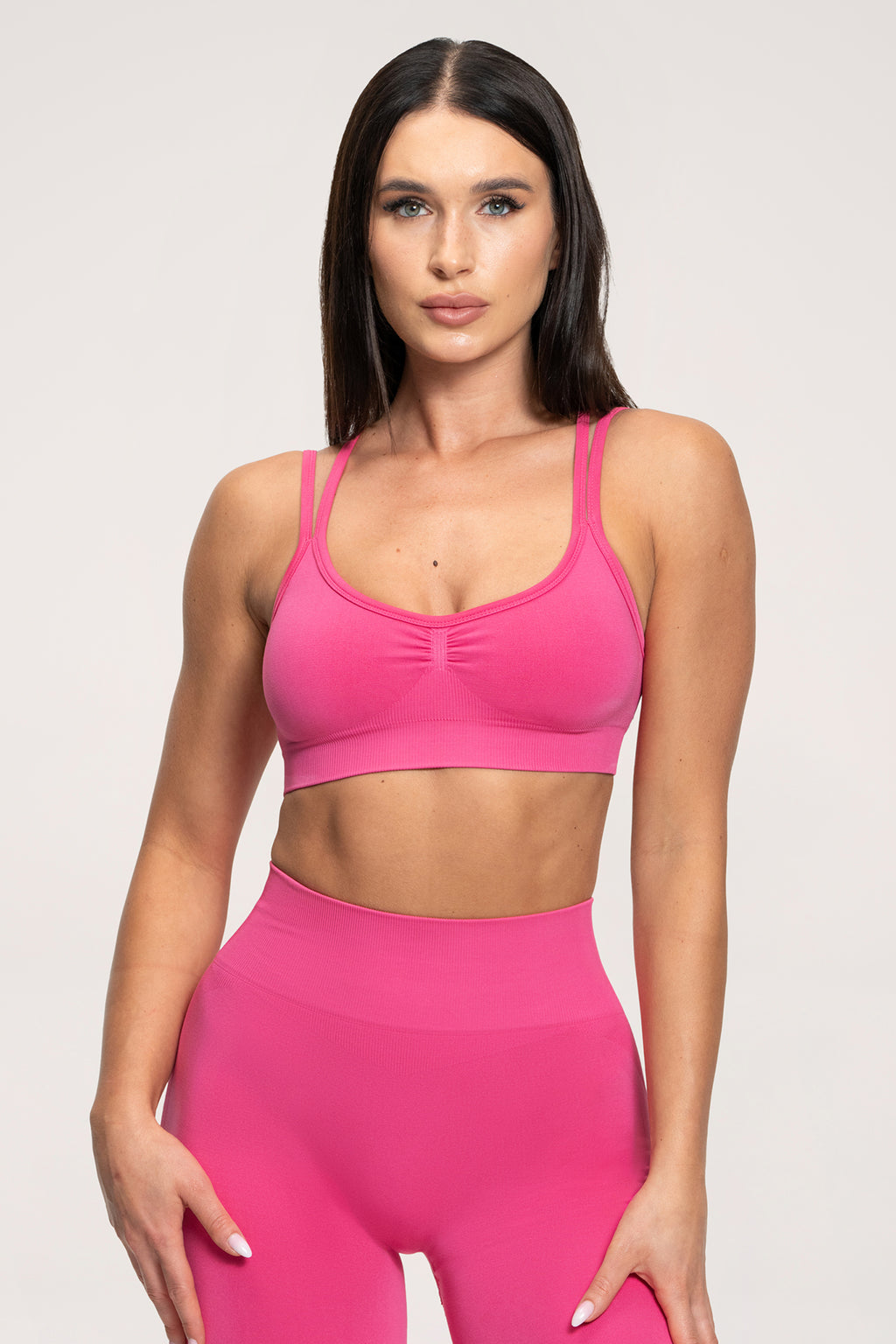 Podprsenka Fake BBL hot pink