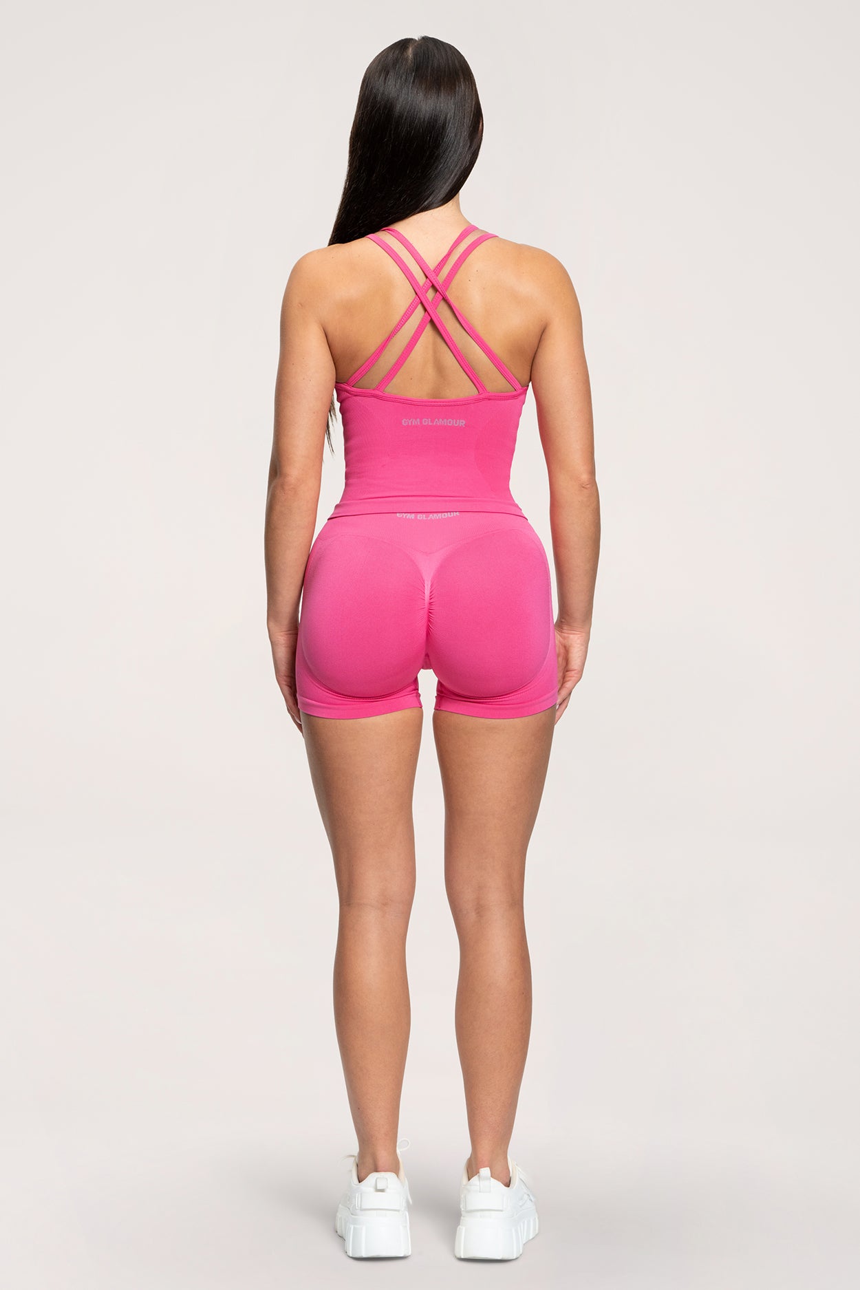 Šortky Fake BBL hot pink