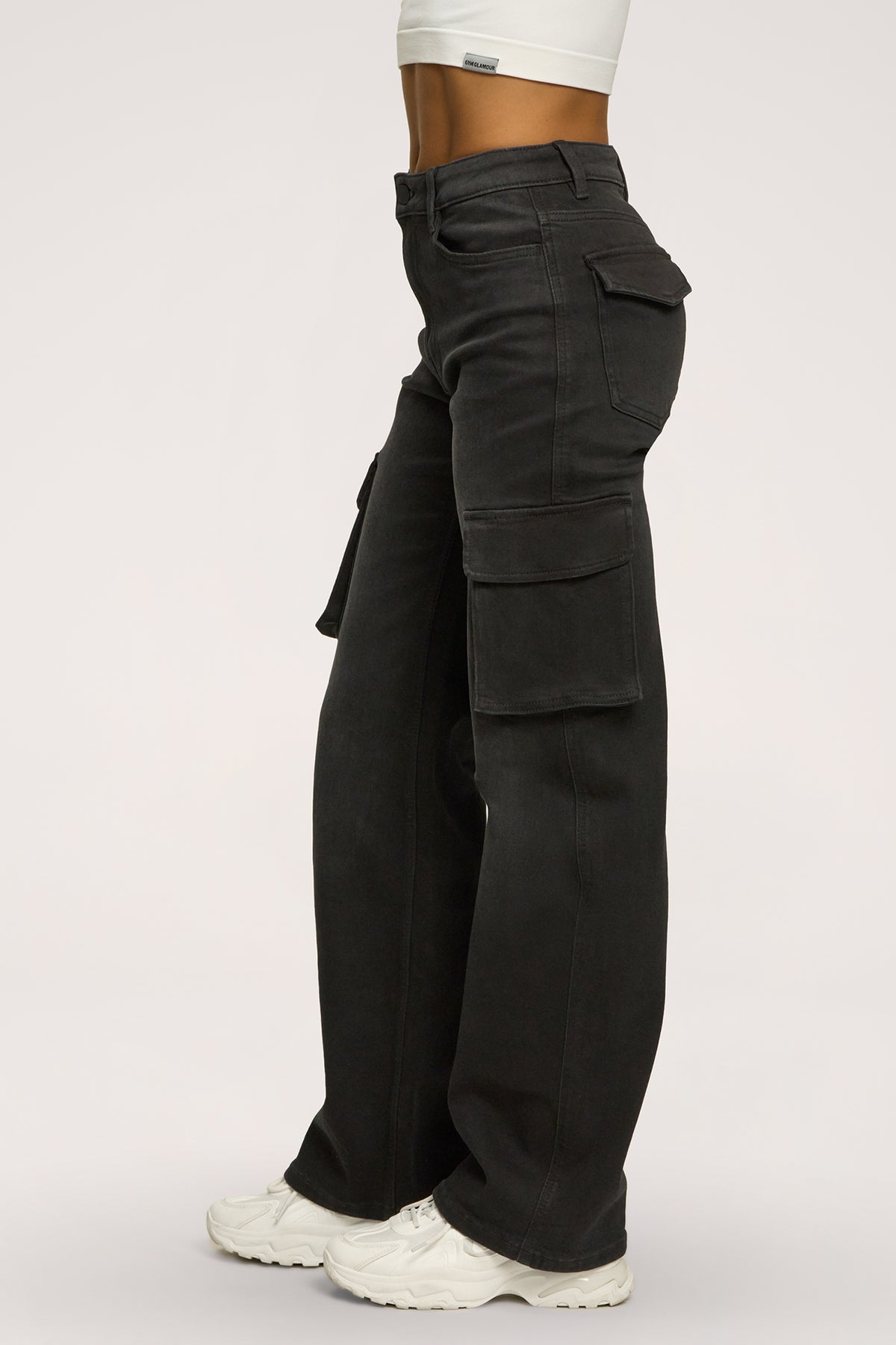 Džínsy cargo black