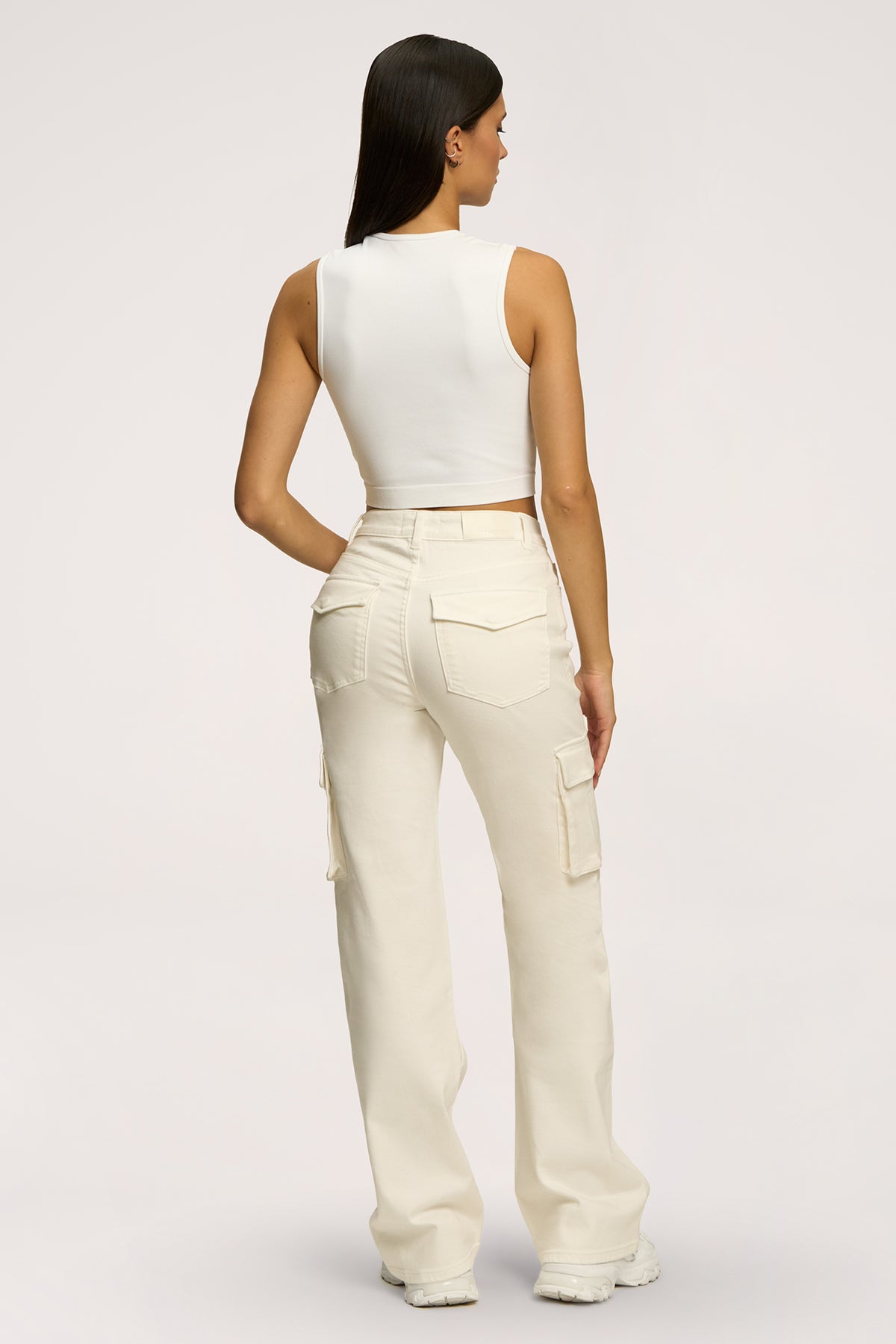 Džínsy cargo off white