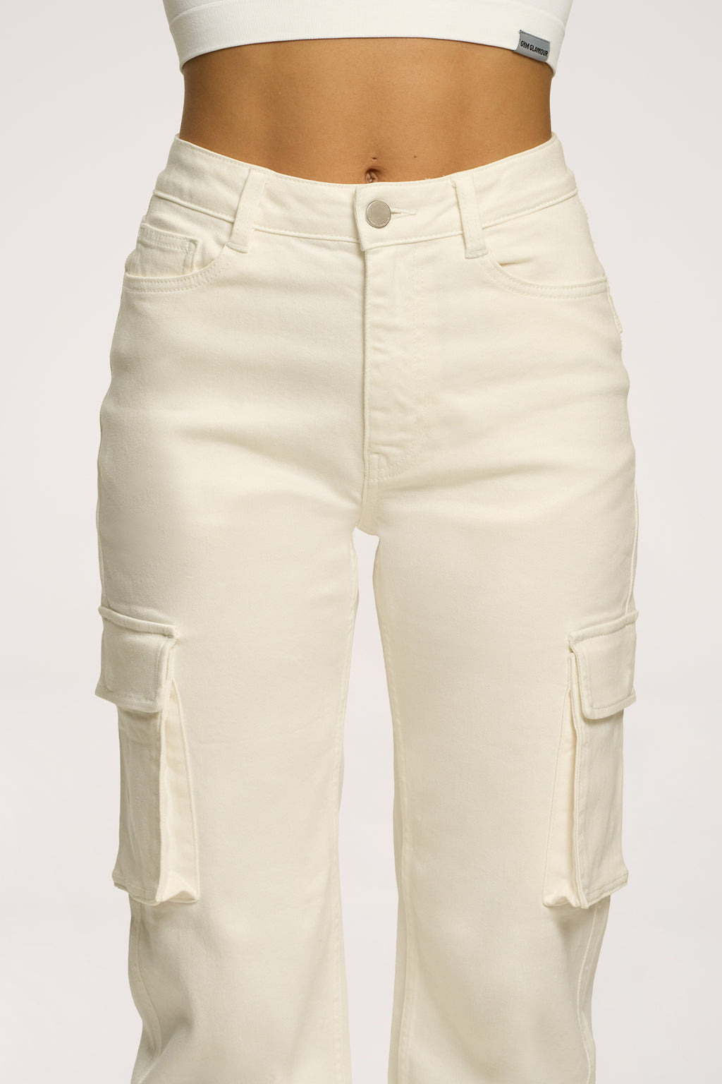 Džínsy cargo off white