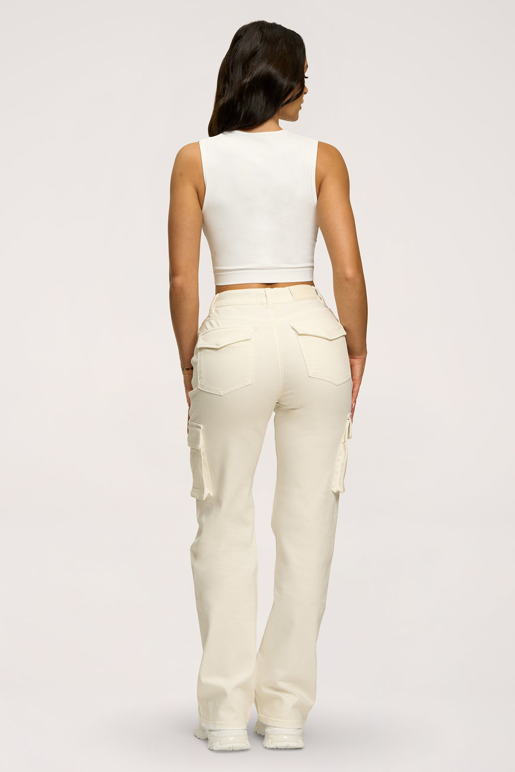 Džínsy cargo off white