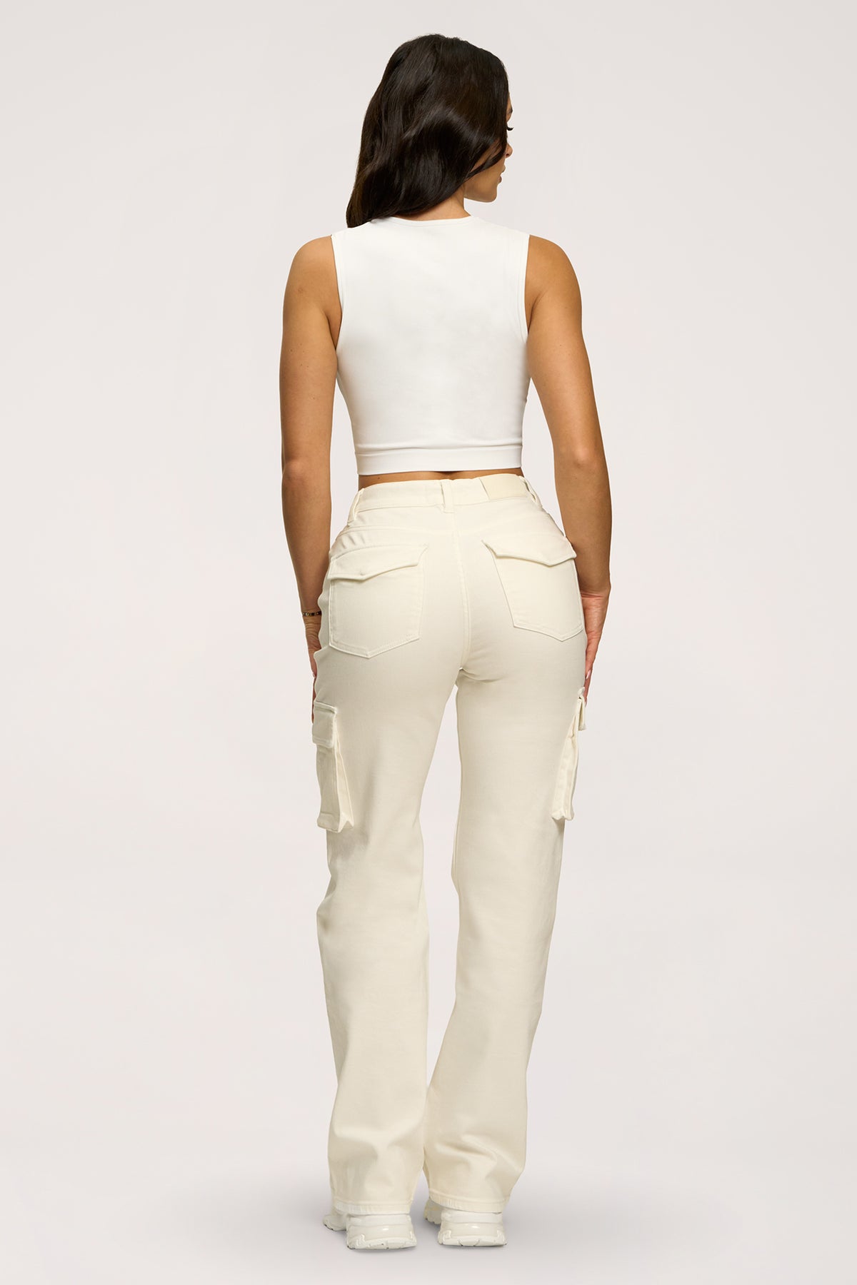 Džínsy cargo off white
