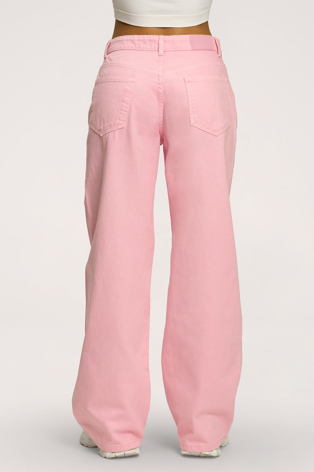 Džínsy boyfriend pink