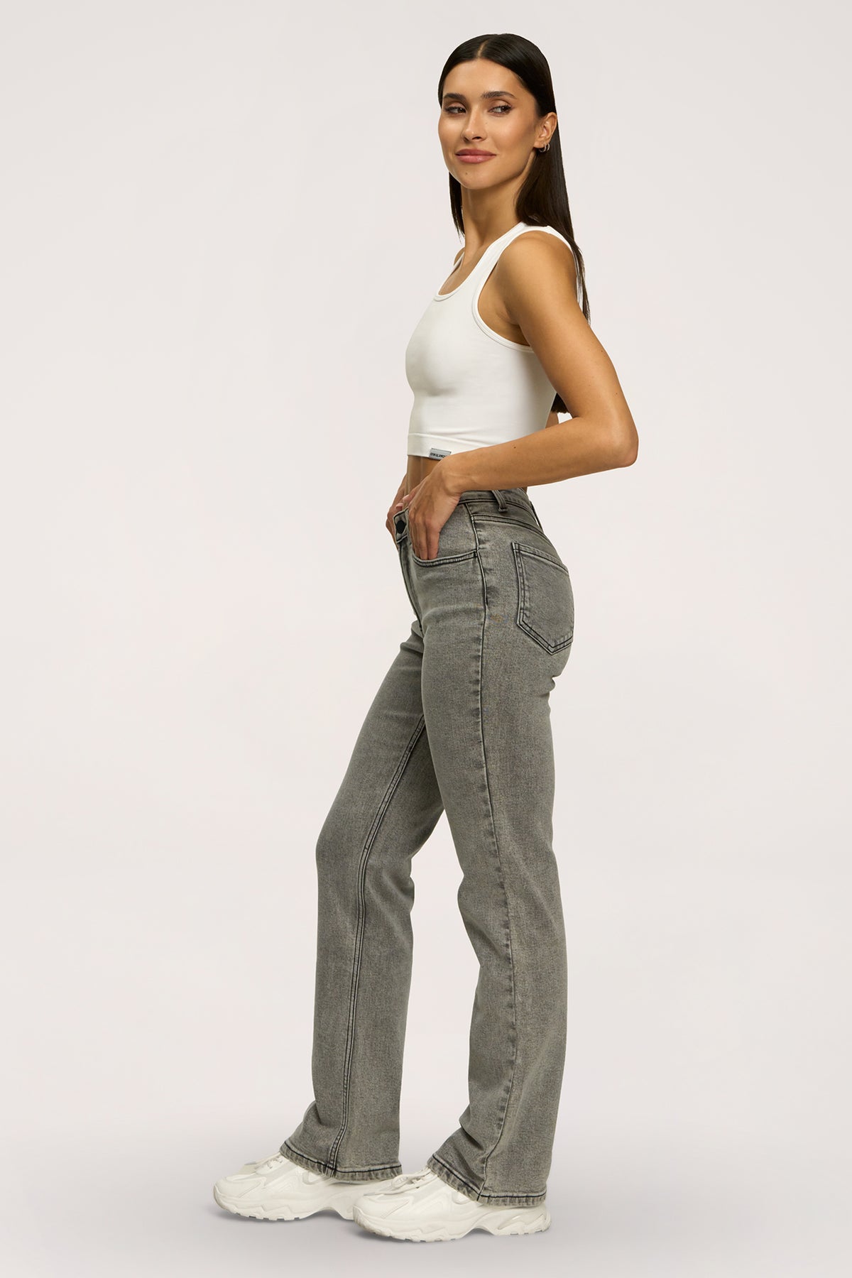 Džínsy classic grey