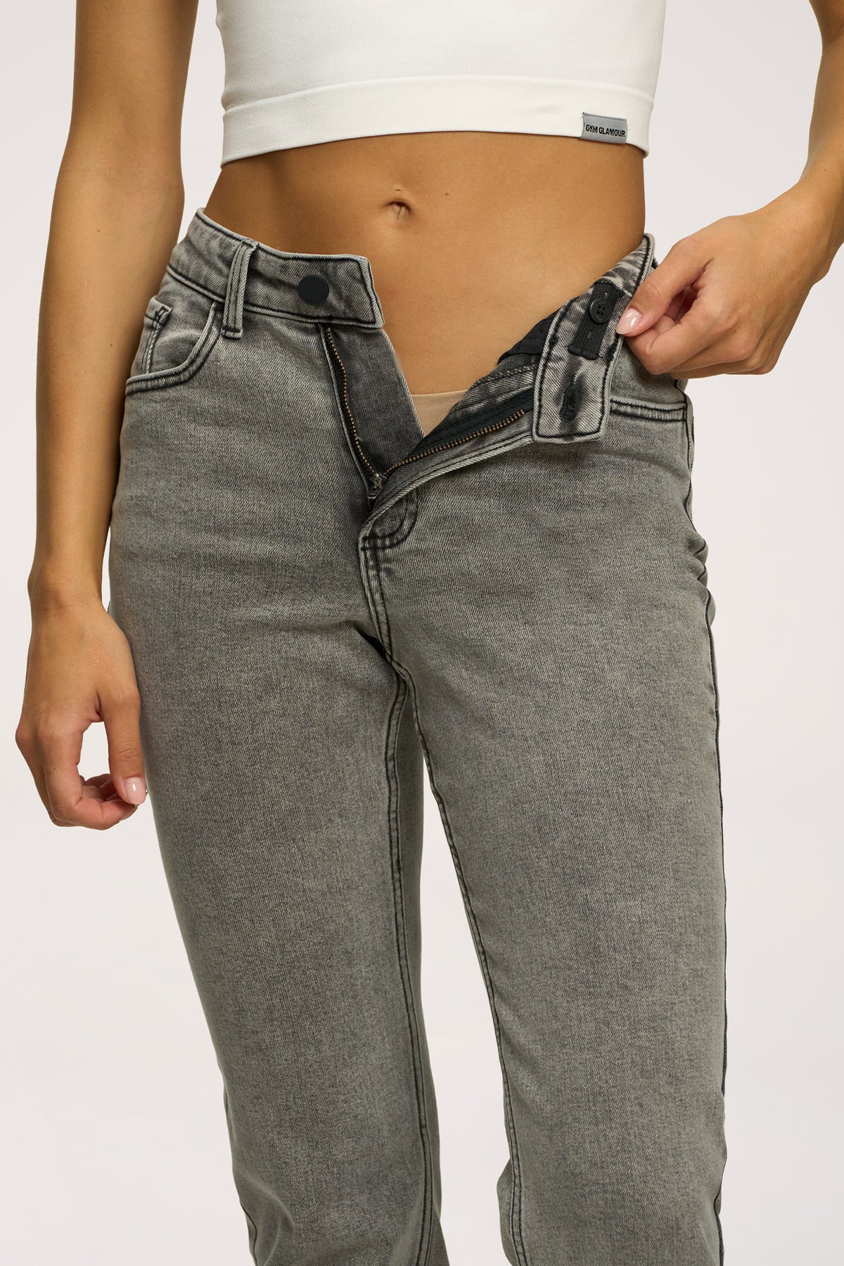 Džínsy classic grey