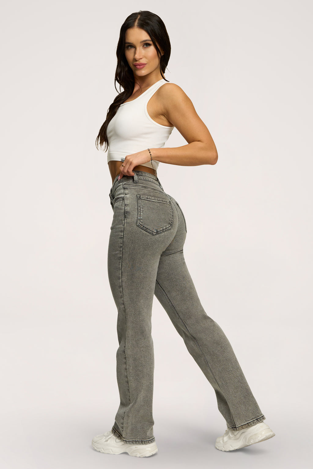 Džínsy classic grey