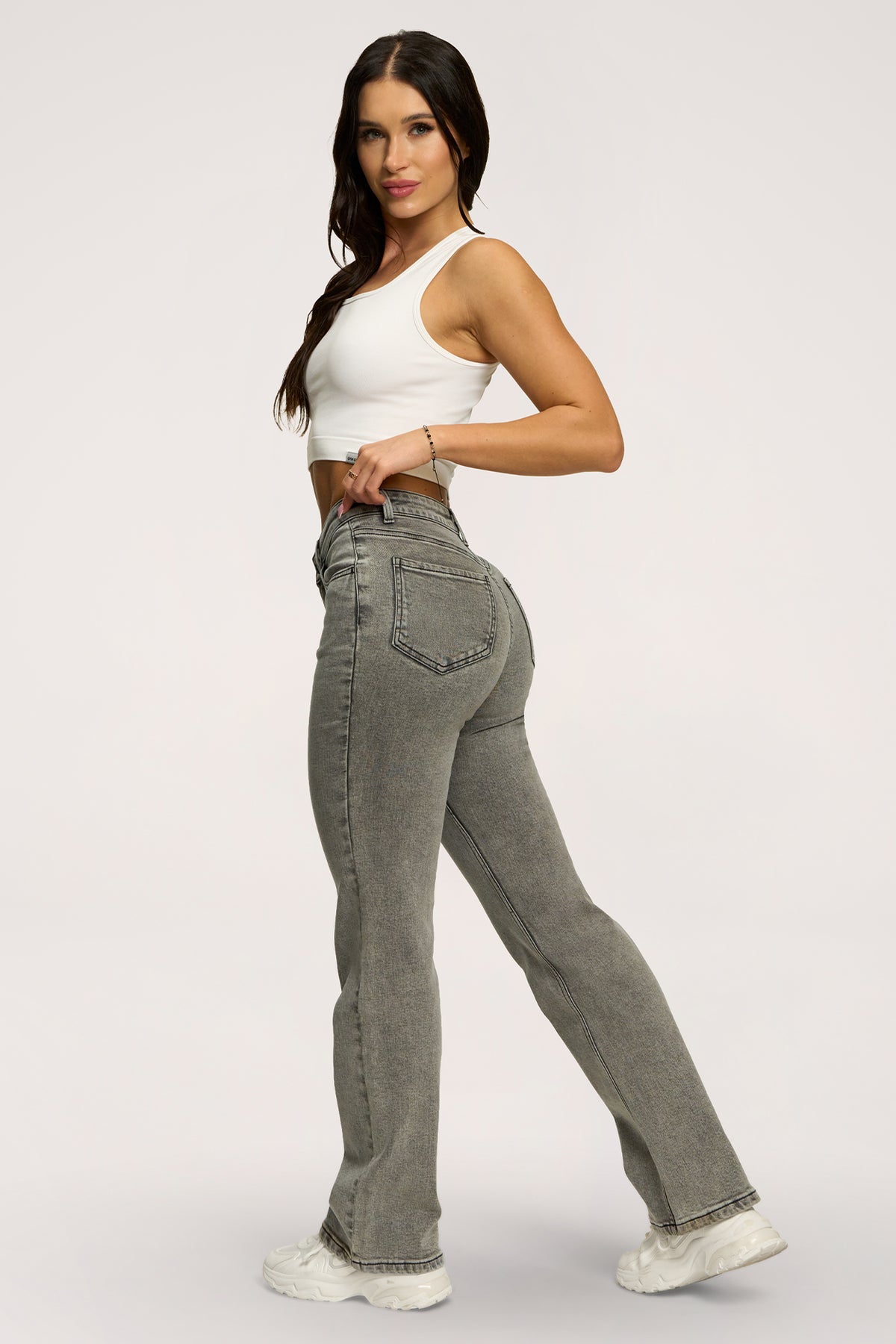 Džínsy classic grey