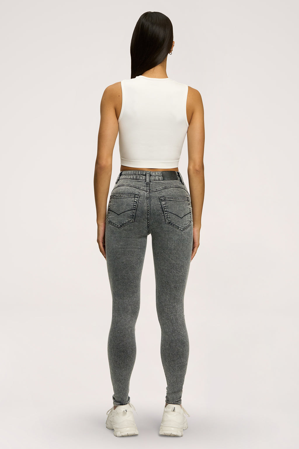 Džínsy skinny perfect slim light grey