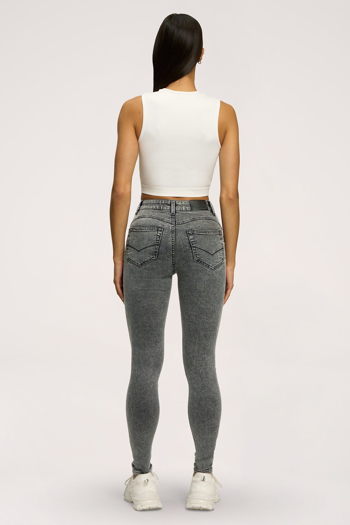 Džínsy skinny perfect slim light grey