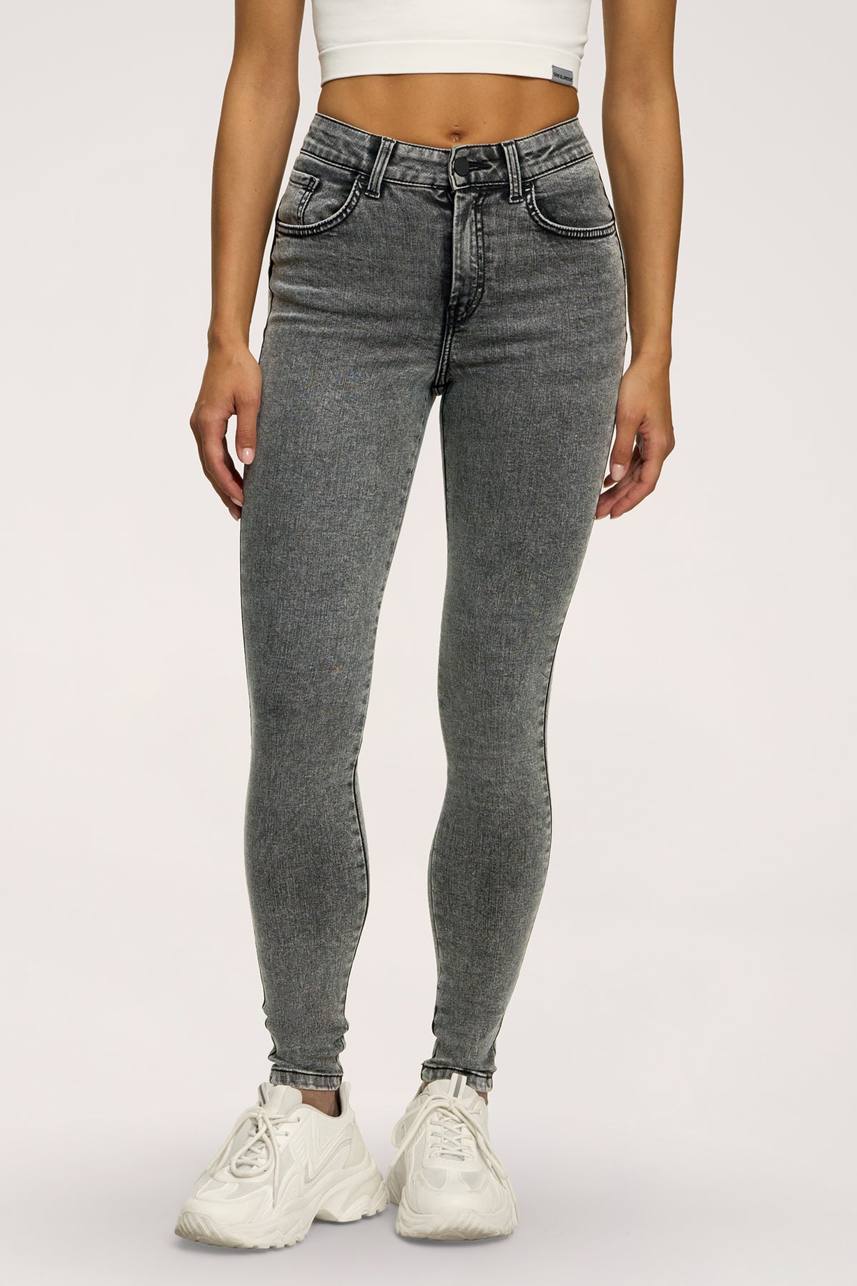 Džínsy skinny perfect slim light grey