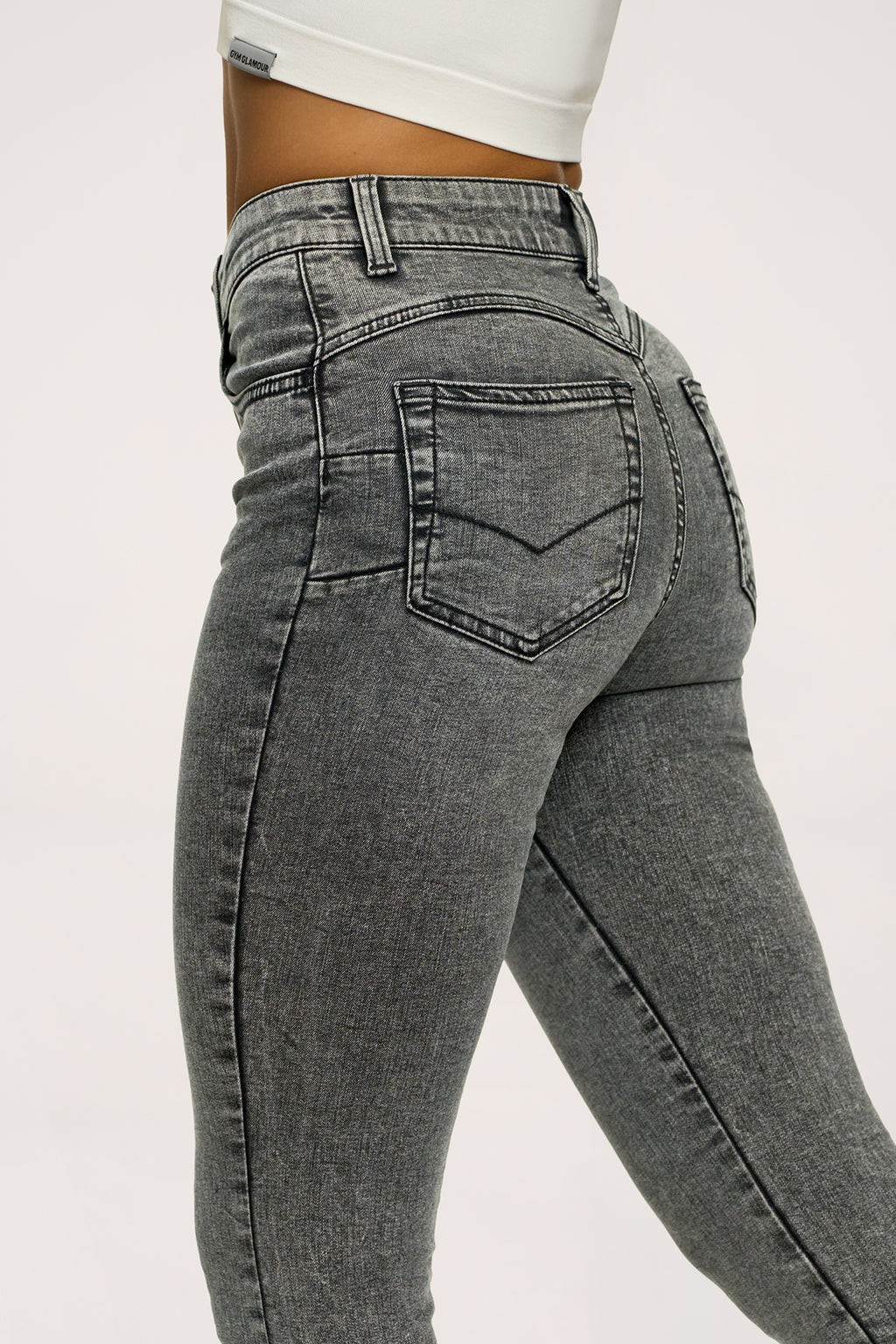 Džínsy skinny perfect slim light grey
