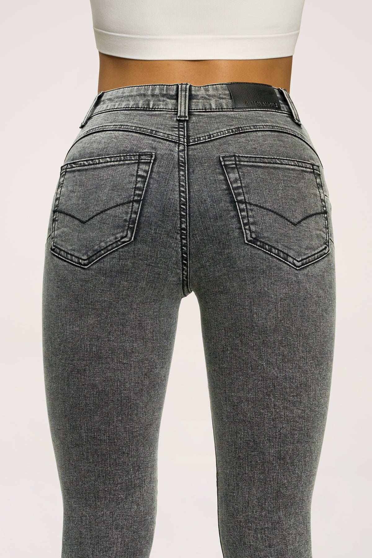 Džínsy skinny perfect slim light grey