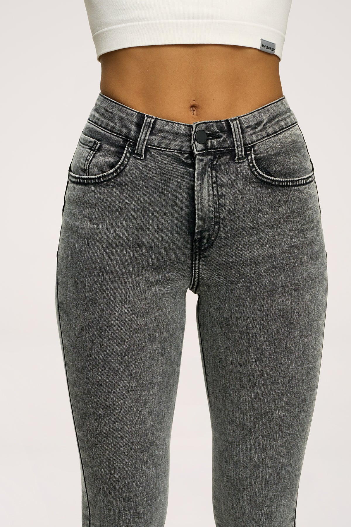 Džínsy skinny perfect slim light grey