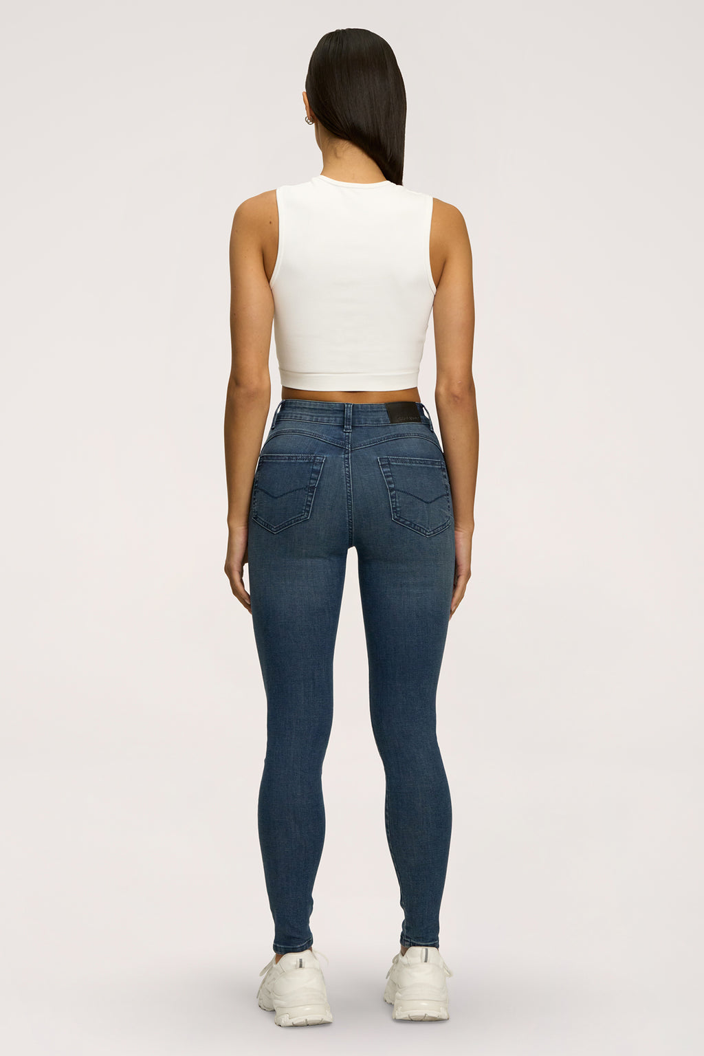 Džínsy skinny perfect slim navy blue