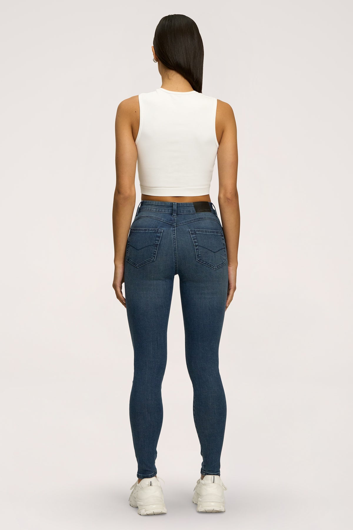 Džínsy skinny perfect slim navy blue