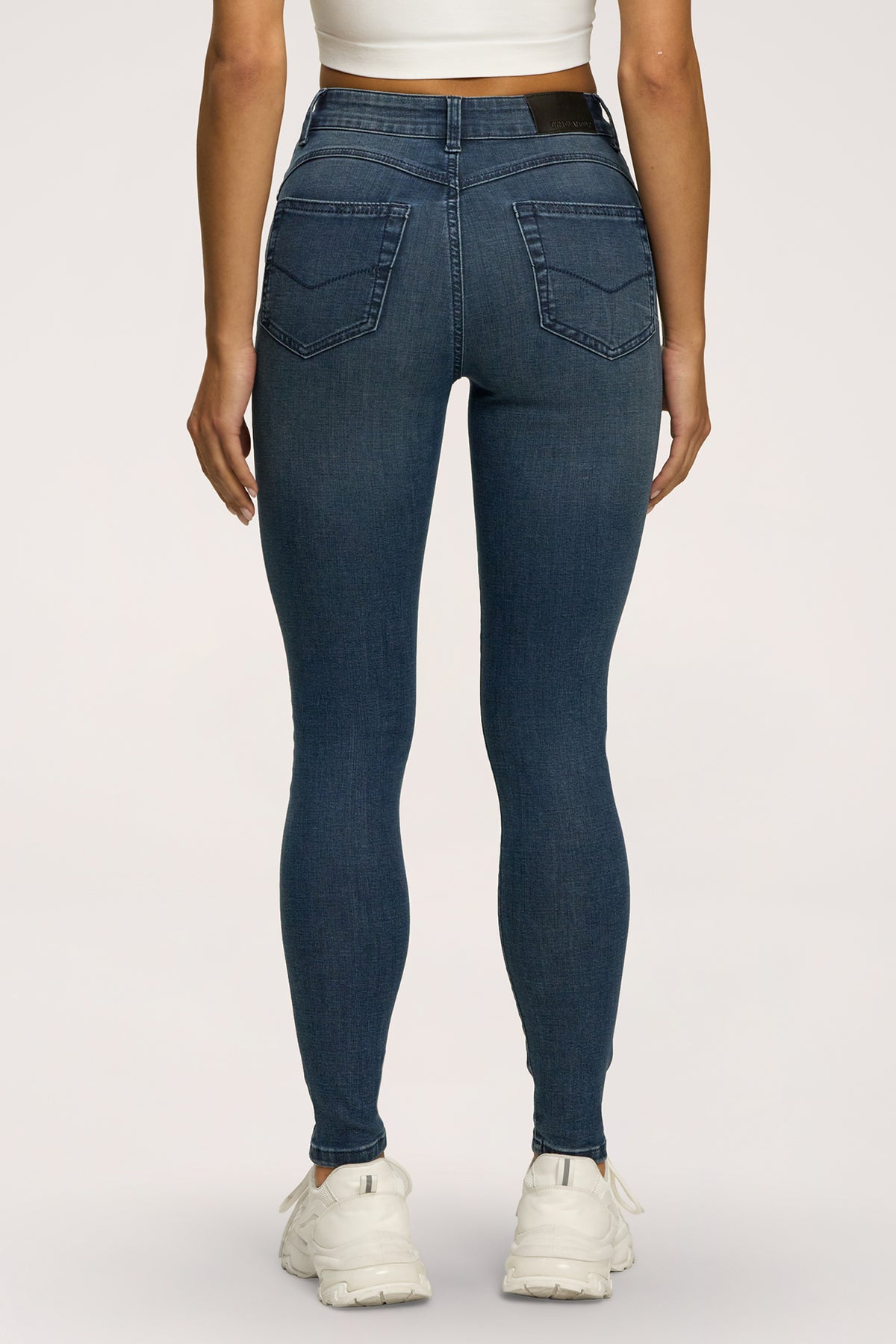 Džínsy skinny perfect slim navy blue