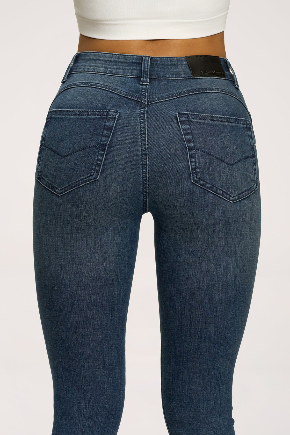 Džínsy skinny perfect slim navy blue