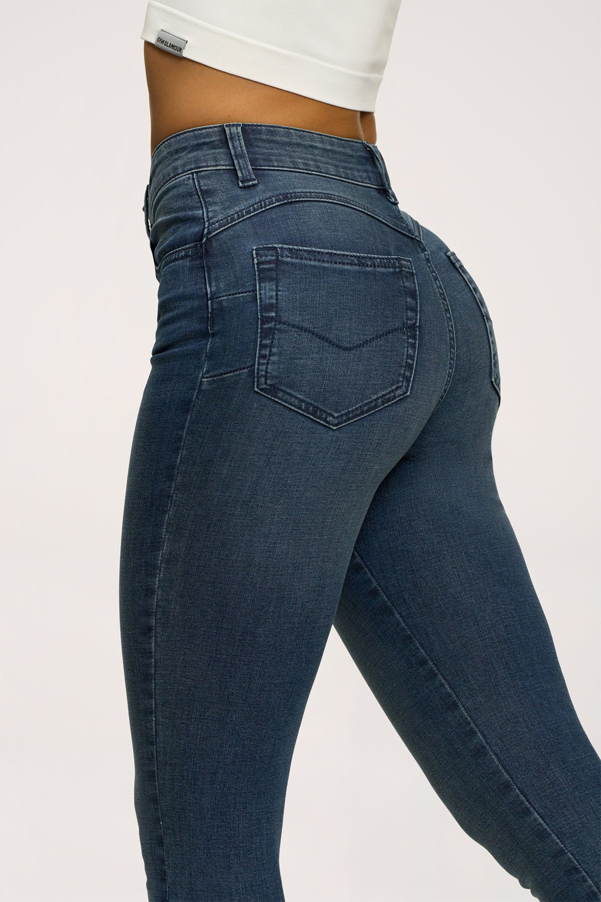 Džínsy skinny perfect slim navy blue