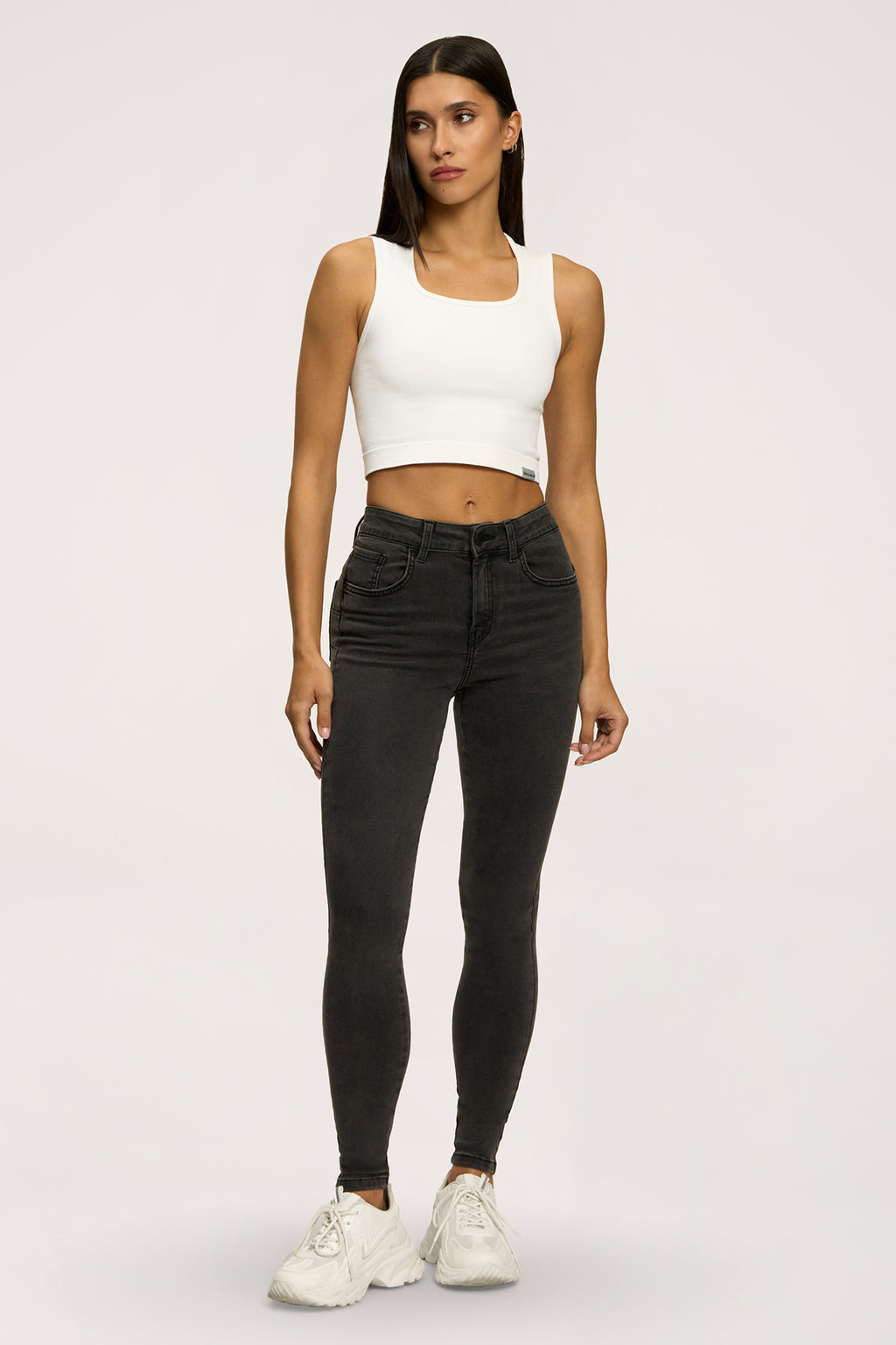 Džínsy skinny perfect slim black