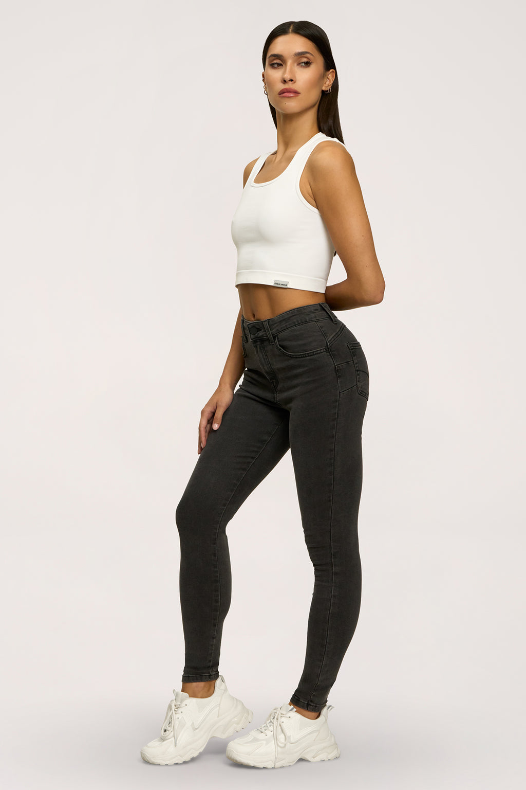 Džínsy skinny perfect slim black