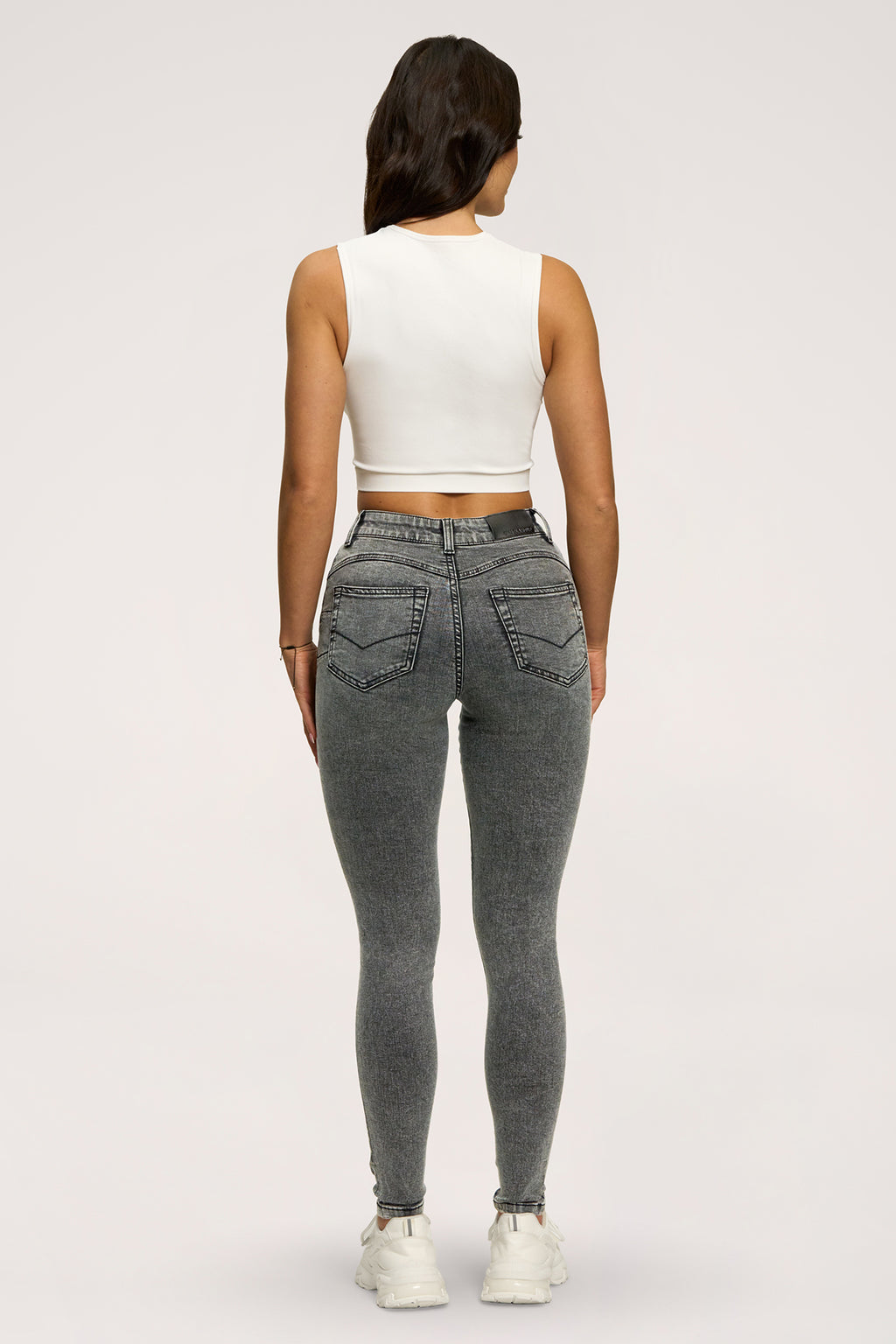 Džínsy skinny perfect slim light grey