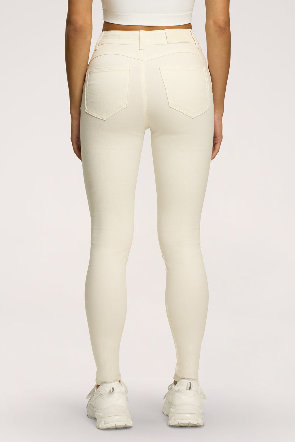 Džínsy skinny perfect slim off white