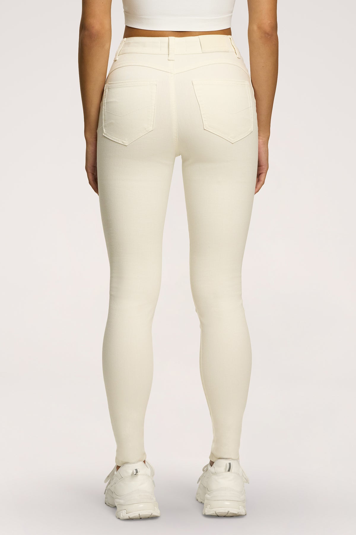 Džínsy skinny perfect slim off white