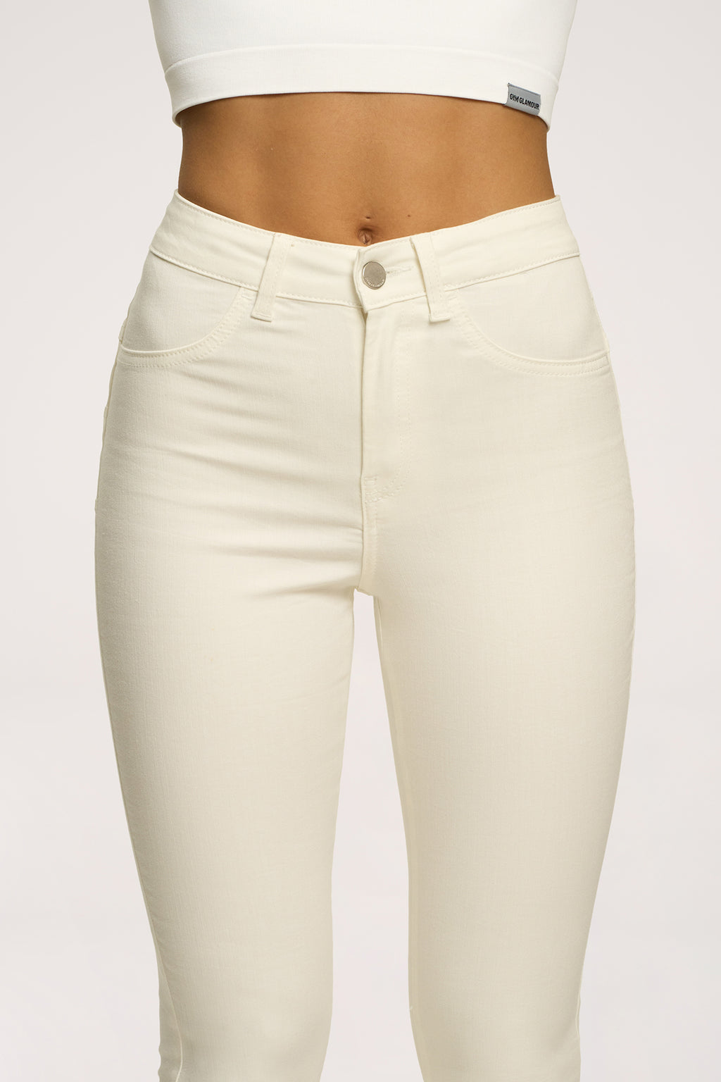 Džínsy skinny perfect slim off white