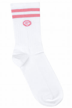 Dlhé ponožky white&pink 2-balenie - veľkosť 37-40