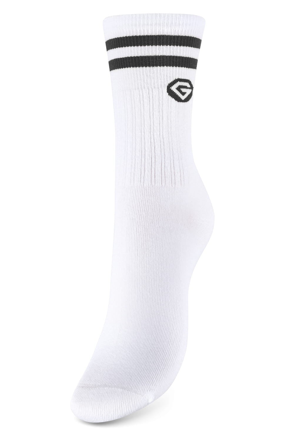 Skarpetki długie white & black 2-pak - 37-40