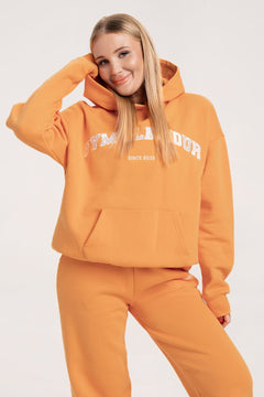 Mikina college tangerine
