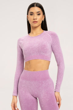 Rashguard stone washed ružový
