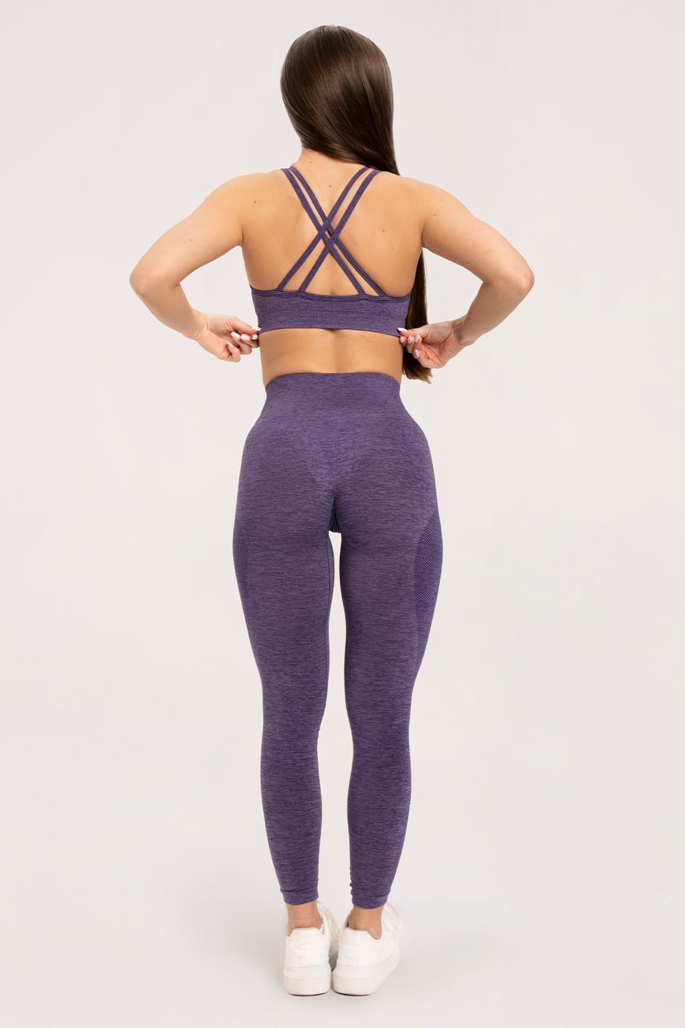 Leginsy seamless plum