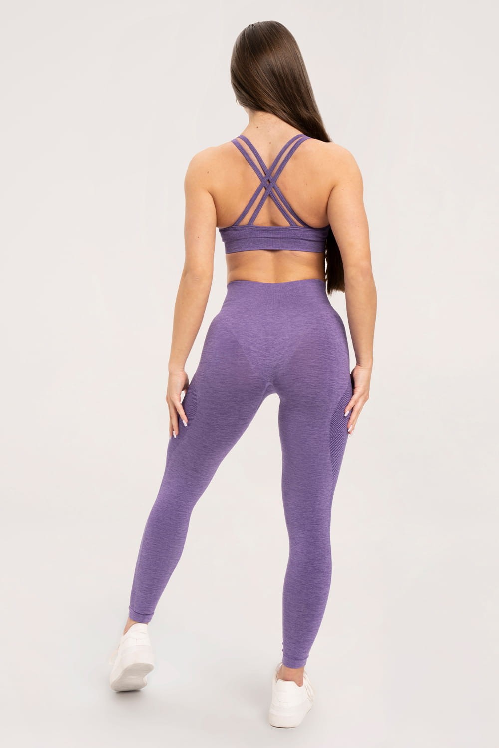 Leginsy seamless violet