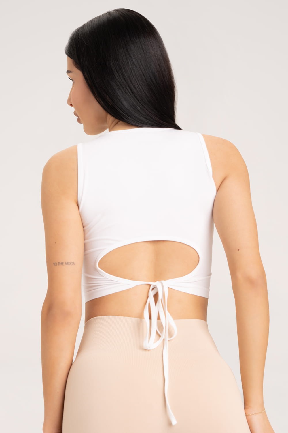 Top wiązany white