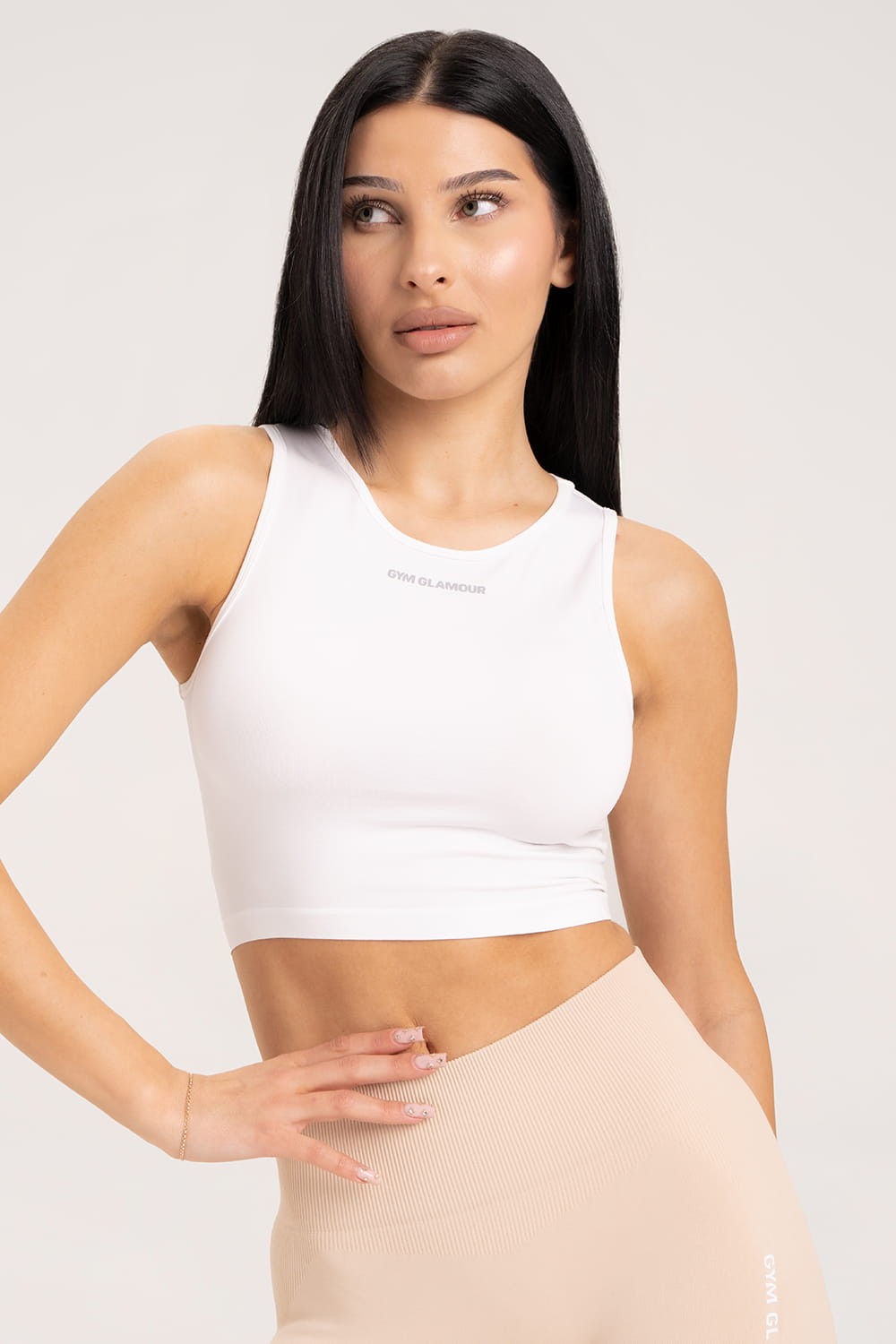 Top wiązany white