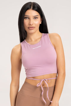 Top na šnúrovanie pink